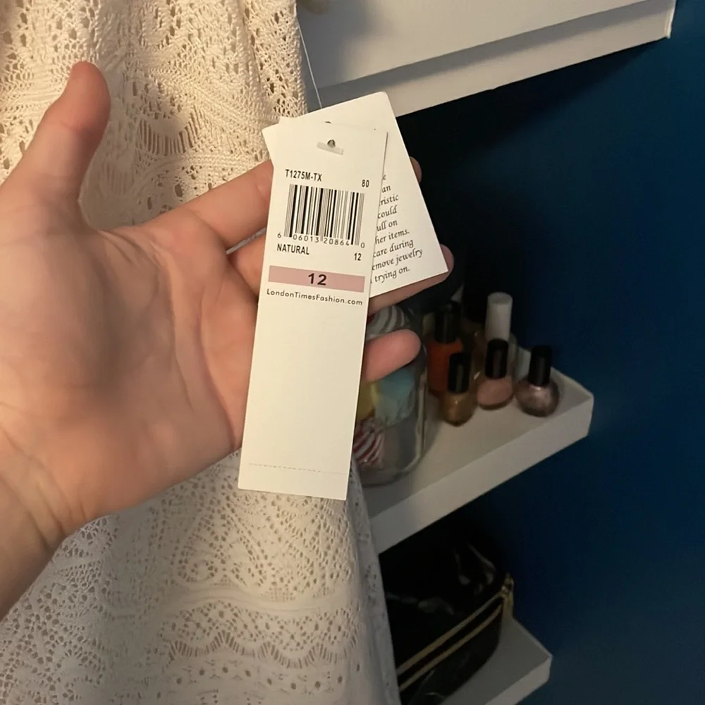 London times white lace dress size US Womens 12 - Picture 2 of 2